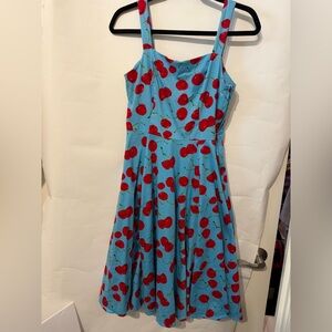 Hearts and roses cherry print tank dress.